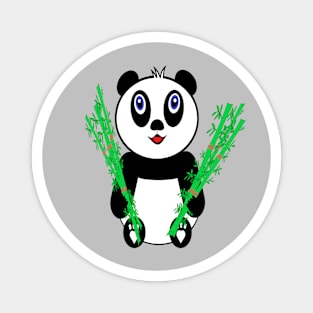 Panda with bamboo Magnet